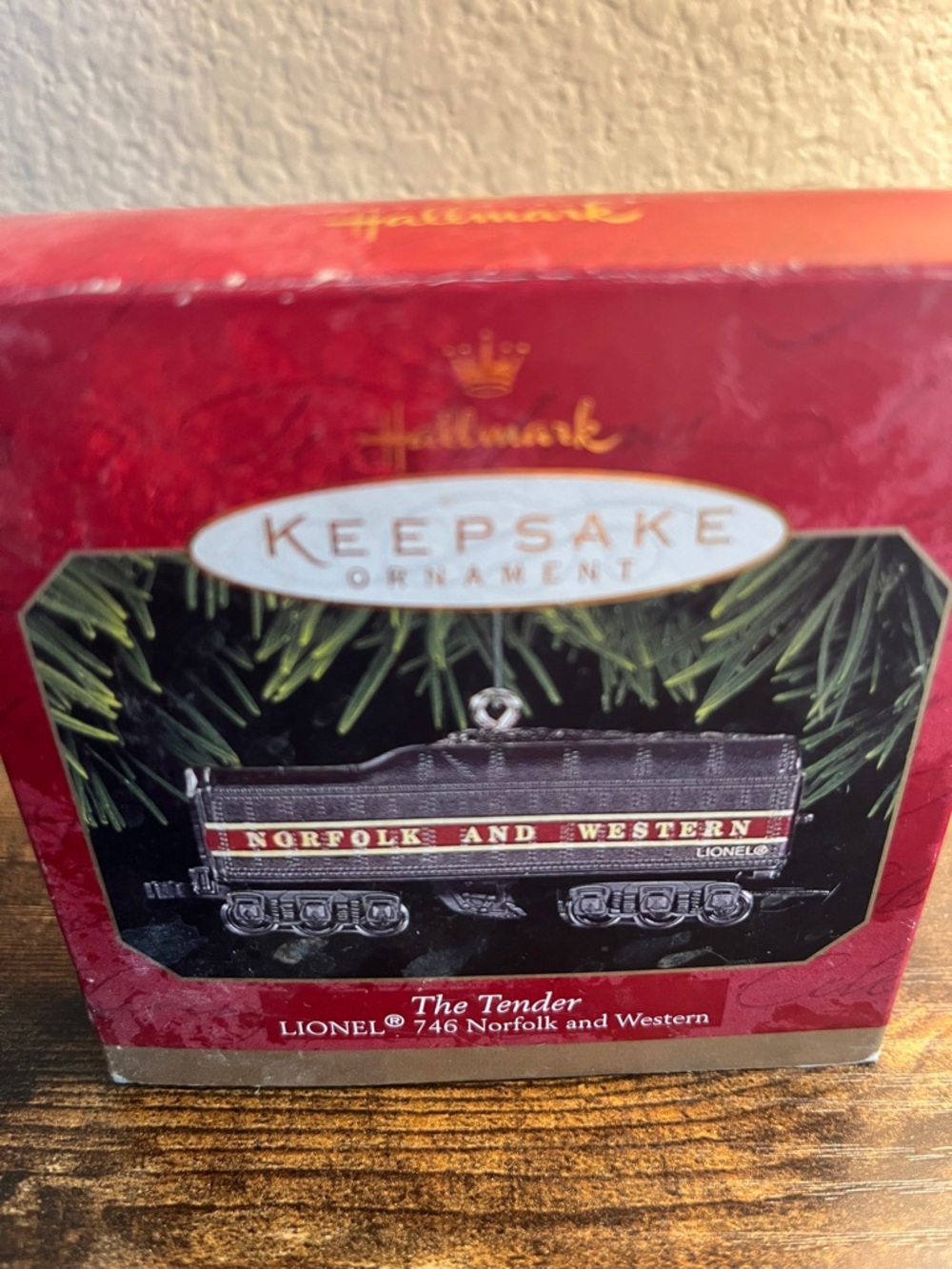 Hallmark Keepsake Ornament - Norfolk and Western Train Tender (black, red, gold)